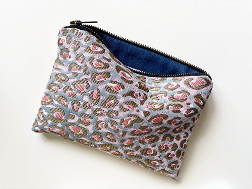 Mini Pochette Léopard Rose