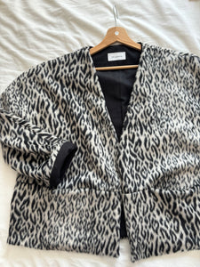 Veste Marnie en laine léopard