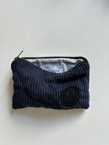 Mini Pochette Velours Navy