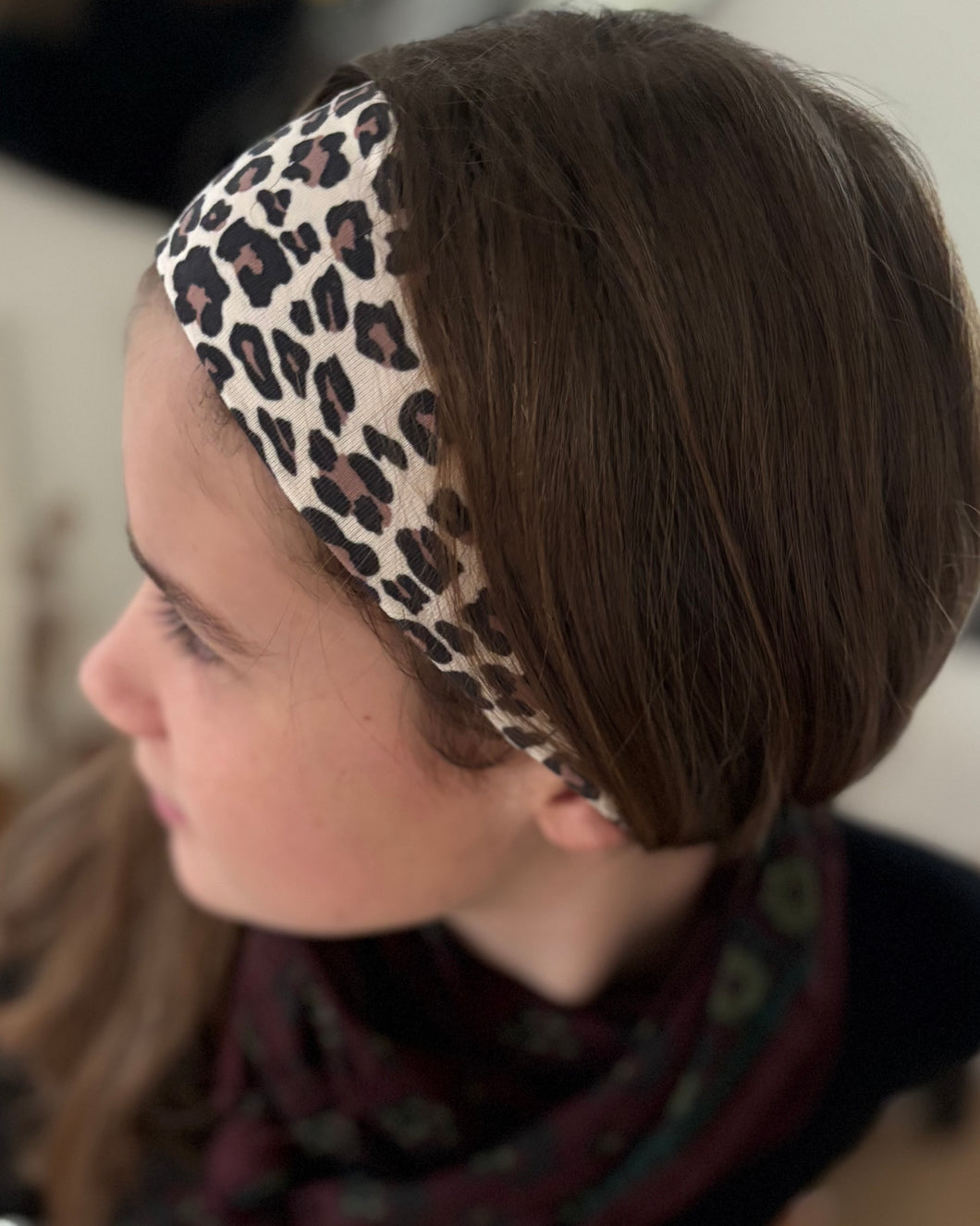 Bandeau de cheveux MINUSMARIE Léopard ou Gris