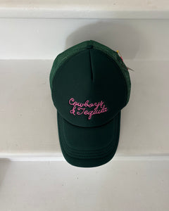 CASQUETTE verte Cowboys & Tequila