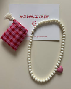 Collier cœur rose 🩷 MinusMarie