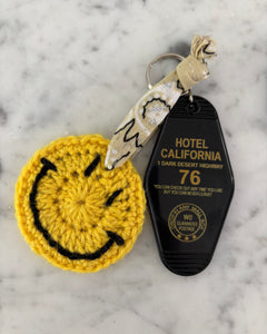 GRIGRI de sac Smiley jaune