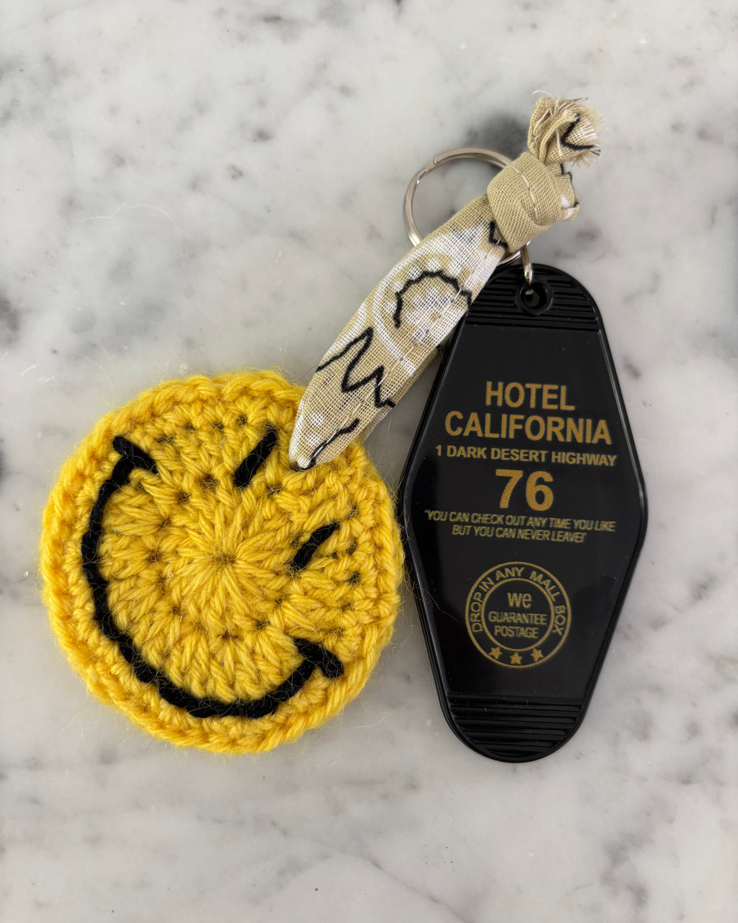 GRIGRI de sac Smiley jaune