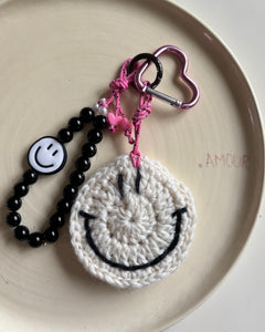 GRIGRI de sac Smiley Blanc