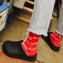 Chaussettes rouge allover