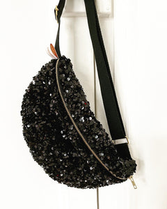 Sac Banane Sequins Noir