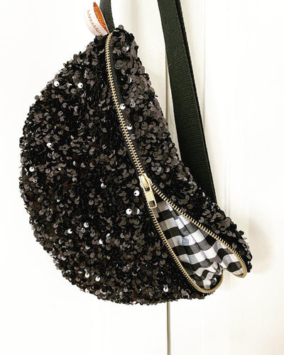 Sac Banane Sequins Noir