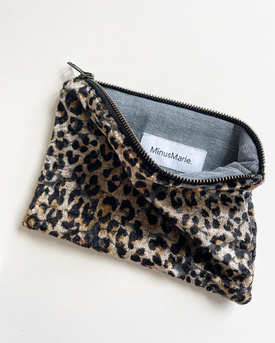 Mini Pochette Léopard Velours