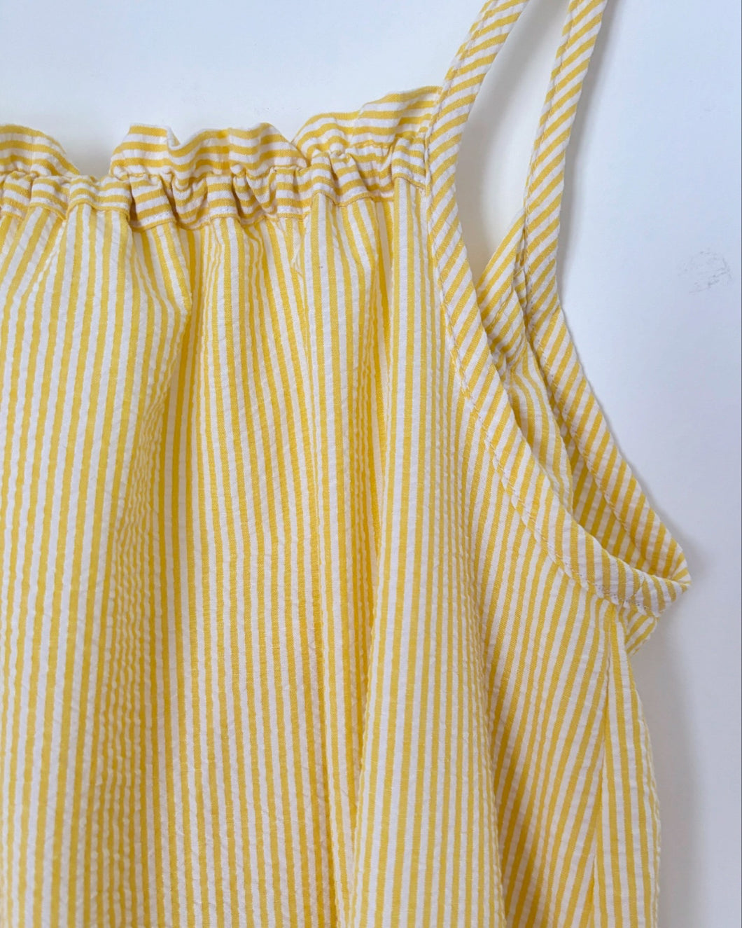 Robe Lulu Seersucker Jaune