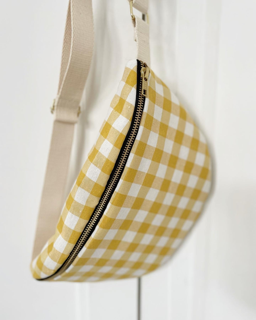 Sac Banane Vichy Yellow