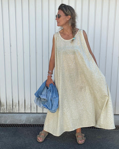 Robe Joy longue Léo jaune