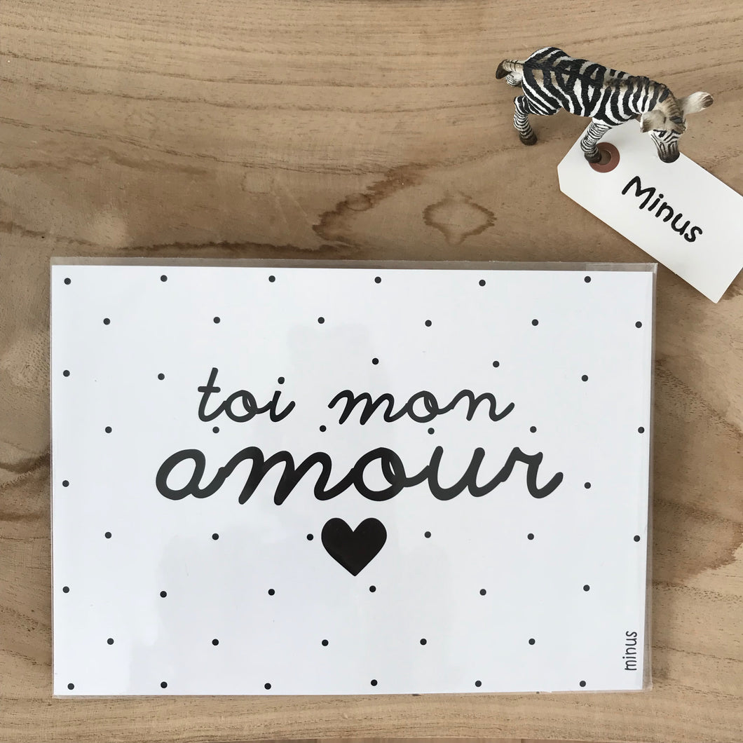 Stickers « Toi mon amour » Minus