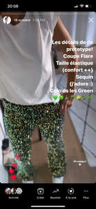 Marlow le pantalon évasé qui brille