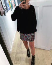 Bonnie Mini jupe sequin multico
