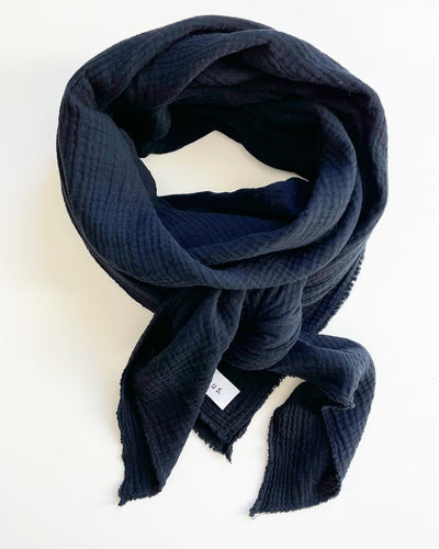 Big foulard MinusMarie noir, navy, latte